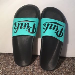 PINK slip on sandals